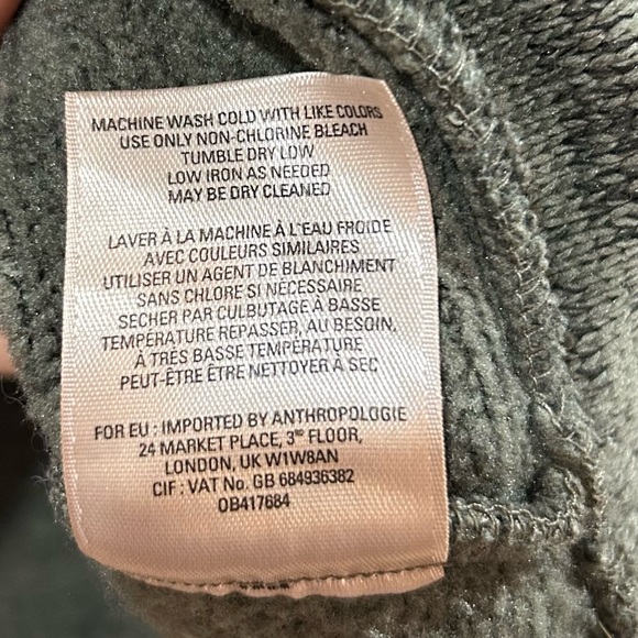 Anthropologie MTWTFSS Olive Green Cowl Neck Pullover Relaxed Cozy Casual Size M - Picture 9 of 9